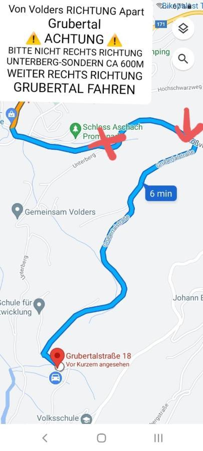 Apart Grubertal Volders Kültér fotó